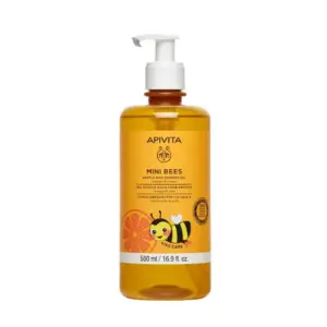 Apivita Mini Bees Υποαλλεργικό Απαλό Αφρόλουτρο Πορτοκάλι & Μέλι Για Παιδιά 500ml