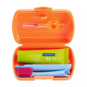 Curaprox travel set πορτοκαλί