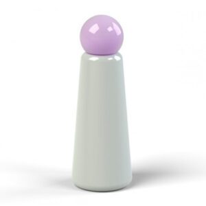 Lund London Skittle Bottle Original Light Grey & Lilac 500ml