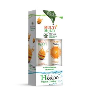 Power Health Multi+Multi & ΔΩΡΟ Fit C 500mg με Stevia